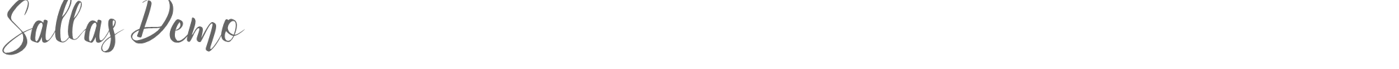 Sallas Sallasa Demo.otf font preview
